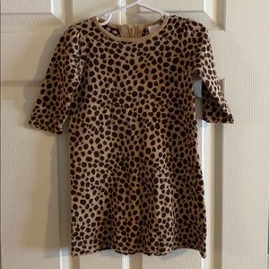 Janie & Jack leopard sweater dress, size 2T